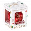 КУ-65-264037/1 - Елочная игрушка шар стеклянная "Козленок милый" д6,5см, ручная художественная роспись, подарочная упаковка (Россия)