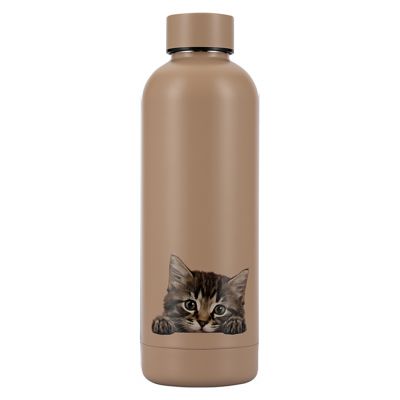 Термос из нержавеющей стали "Bottle" 0,5л, д8см, h24,5см, винтовая пробка из полипропилена, цветная коробка, "Regent" (Китай)