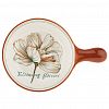 731738/6" - "Блуминг флауэрс (Blooming flowers)" Салатник фарфоровый 620мл, 22х15,4х5,6см, с ручкой, с деколью, отводка (Китай)