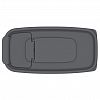 АП 1134 - Контейнер для сыпучих продуктов пластмассовый 1л, 17х8,5х10,5см, полипропилен, дымчатый (Россия)