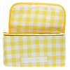  - Коврик туристический, для пикника, для походов, для отдыха "Клетка" 200х145см, ПВХ/полиэстер, цвет желтый (в сложенном виде 31х3,5х17см на липучке, с ручкой) (Китай)