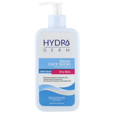 Гель для умывания "Dermo face wash dry skin" 350мл, 19х8х4см, для сухой и чувствительной кожи (Иран)