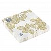 25019 - Салфетки бумажные "Bouquet Home Collection Classic" 33х33см, 3-х слойные, 20 штук в упаковке, 100% целлюлоза, "Золотая осень" (Россия)