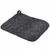 13208 - Комплект банный из фетра 2 предмета "Classic gray": шапка, коврик, серый, "Бацькина баня" (Россия)
