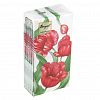 25601 - Салфетки бумажные "Bouquet Original de Luxe" 33х33см, 2-х слойные, 20 штук в упаковке, 100% целлюлоза, "Красные тюльпаны" (Россия)