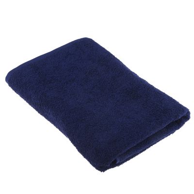 Полотенце махровое "Оптима" 70х140см, гладкокрашенное, 400г/м2, индиго (Россия)
