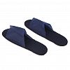 ГПТС/ОМ/С-№1/25/150 - Тапочки одноразовые "Standart" 37-42рр, спанбонд, подошва - пенополиэтилен, s5мм, 60мкм, с открытым мысом, легкие, синий, индивидуальная упаковка, цена за упаковку 25пар, ТУ 13.92.29-016-33186646-2020, "SMZ" (Россия)