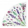 25234 - Салфетки бумажные "Art Bouquet Rondo" д32см, 3-х слойные, 12 штук в упаковке, 100% целлюлоза, "Лаванда" (Россия)