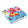 57048 - Салфетки бумажные "Bouquet Home Collection Classic" 33х33см, 3-х слойные, 20 штук в упаковке, 100% целлюлоза, "Акварельные маки" (Россия)
