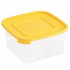 58600 - Контейнер для продуктов пластмассовый "Каскад квадро" 1,8л, 17,8х17,8х9см, подходит для СВЧ (Россия)