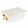 SE110511048 - "Sugar&Spice" Контейнер для продуктов пластмассовый "Корица" 1,6л, 22х14х7,5см, белый зефир, подходит для СВЧ (Россия)