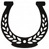ВЗР2633.003 - Украшение для сада "Подкова с колоском" 14х13,8х0,12см, сталь, полимерная покраска, Grillux (Россия)