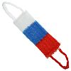00009 - Мочалка банная "Флаг" 40х14см, полипропиленовая нить (Россия)