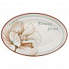 731783/12,5" - "Блуминг флауэрс (Blooming flowers)" Блюдо овальное фарфоровое 314х208х37мм, с деколью, отводка (Китай)