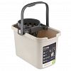 34810 - Ведро пластмассовое "Smart" 9,5л, 35х22,5х26см, прямоугольное, с отжимом (Россия)