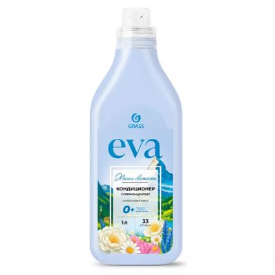 Кондиционер для белья "EVA" 1л, концентрированный, гипоаллергенно, магия свежести, "Grass" (Россия)