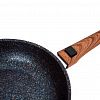 сгг262а - Сковорода с тефлоновым покрытием д26см "Granit Ultra", h6,5см, съемная ручка из термостойкого пластика, голубой гранит, "Kukmara" (Россия) - можно использовать металлические кухонные принадлежности