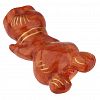ФУП4-2428 - Елочная игрушка фигурка стеклянная "Мишка", h11,5см, ручная художественная роспись, подарочная упаковка (Россия)