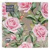 25483 - Салфетки бумажные "Bouquet Home Collection Classic" 33х33см, 3-х слойные, 20 штук в упаковке, 100% целлюлоза, "Очаровательные розы" (Россия)