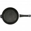Ис2851аг - Сковорода с тефлоновым покрытием д28см "Гранит Induction", h7см, s0,42см, ручка из термостойкого пластика (Россия) Подходит для всех видов плит, включая индукционную.