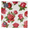 25553 - Салфетки бумажные "Bouquet Home Collection Classic" 33х33см, 3-х слойные, 20 штук в упаковке, 100% целлюлоза, "Красные розы" (Россия)