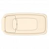 АП 733 - Контейнер для сыпучих продуктов пластмассовый 1л, 17х8,5х10,5см, полипропилен, слоновая кость (Россия)