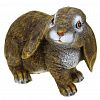 12690 - Скульптура-фигура для сада из полистоуна "Заяц вислоухий сидячий" 16х19см (Россия)