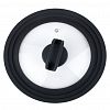 TR-38006 - Крышка стеклянная д20-22-24см, универсальная, жаропрочное стекло, силиконовый обод с отверстиями для паровыпуска, силиконовая ручка, "TalleR" (Китай)