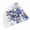 25362 - Салфетки бумажные "Art Bouquet Rondo" д32см, 3-х слойные, 12 штук в упаковке, 100% целлюлоза, "Черника" (Россия)