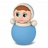 01748 - Игрушка "Неваляшка малая "Настенька" 10х10х18см, ПЭТ (полиэтилентерефтолат), пп пакет, "Stellar" (Россия)