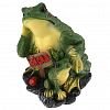 F1058    - Скульптура-фигура для сада из полистоуна "Лягушка с лягушонком" 22х30см (Россия)