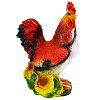  - Скульптура-фигура для сада гипсовая "Петух малый" 28х30см, рыжий (Россия)