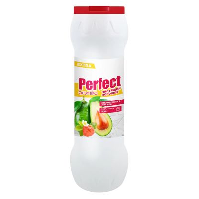 Чистящий порошок для кухни "Perfect" 400г, 6х6х20см, удаляет жир, нагар, известковый налёт, клубника и авокадо (Казахстан)