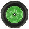 PR2416 (13''х3,25х8/16мм) - Колесо для тачки садовой 13''х3,25х8/16мм, пневмо, д33см, ширина протектора 8,2см, диск д20,3см, втулка д1,6см, ступица 9см, цвета микс (Россия)