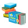 ЧС2.5 - Губка для посуды "Чисто Солнышко" 9х6х2,7см, большая, поролон, абразивная фибра, набор 5шт (Россия)