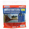 URB010D/4WALLS/100 - Уплотнитель резиновый 10м, D-профиль, коричневый (Китай)