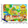 ББ213 - Игрушка "Бизиборд "Три поросенка" 35х25х3,5см, развивающая, МДФ, ЛХДФ, фанера, пластик, металл, текстиль, в коробке (Россия)