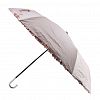 RST3192 - Зонт механический "Романтика" ткань эпонж (полиэстер) с рюшами + черное УФ-покрытие, 8 лучей, д/купола 86см h58см, 3 сложения, 28см в сложенном виде, алюминиевая ручка, цвет розовый, 227гр (Китай)