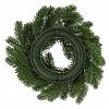 173.50 - Декоративный венок "Елка с шишкой" д30см, малый, пластик, зеленый (Россия)