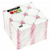 57382 - Салфетки бумажные "Bouquet Elegant" 24х24см, 1 слойные, 100 штук в упаковке, 100% целлюлоза, "Орнамент с розами" (Россия)