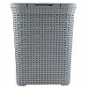 49900 - Корзина для белья пластмассовая "Артлайн" 60л, 44х34,5х55,5см (Россия)