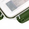30861 - Контейнер для продуктов пластмассовый "Мастер" 0,55л, глубокий, прямоугольный, с клипсами, воздухонепроницаемый (герметичный), съемный силиконовый уплотнитель, подходит для СВЧ, цвета микс (Россия)