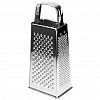 CCT5079B-8 - Терка из нержавеющей стали четырехгранная цельнометаллическая 21см, основание 9х6,8см "Повар" (Китай)