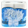 8042 - Туалетная бумага 3-х слойная "Pero White", 4 рулона в упаковке, 16,3м, целлюлоза 15 г/м2, белый (Россия)