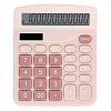 DX-837B/a603-1 - Калькулятор настольный 12х14,8х4,7см, 12 разрядов, два типа питания, цвет - розовый, в цветной коробке (Китай)