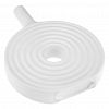 WZ11-38 - Ваза керамическая "Родос" 1,1л, 22х4,3см h28,2см, д/горла - 2,2см, матовая, фактурная глазурь, цвет - белый в крапинку, в коробке (Китай)