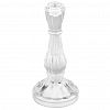 HF0640-10L - Подсвечник стеклянный "Вивьен" h21,5см, чаша д3,4см, h2см, основание д10см, в коробке (Китай)