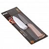 2826 - Нож для фруктов 8,5см, шрина 1см, длина 17,6см, из нержавеющей стали, пластмассовая ручка, с чехлом, цвета в ассортименте: оливковый; розовый; сливочный, в блистере (Китай)