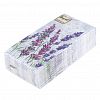 25558 - Салфетки бумажные "Bouquet Original de Luxe" 33х33см, 2-х слойные, 20 штук в упаковке, 100% целлюлоза, "Скатерть с лавандой" (Россия)