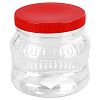 М470 - Банка для сыпучих продуктов полиэтиленовая 1л, д12,5см, h12см, закручивающаяся крышка (Россия)